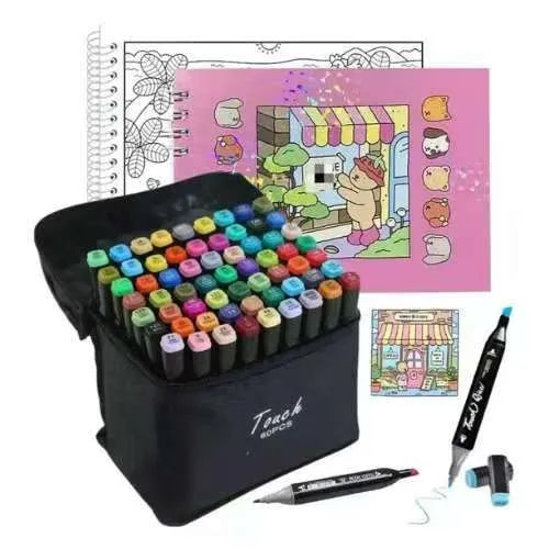 Kit Livro Colorir Bobbie Goods + Canetinhas Coloridas