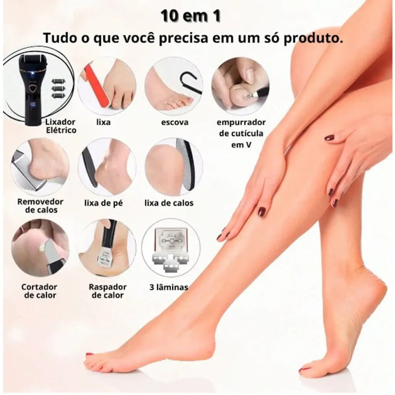 Kit de Cuidado dos Pés 10 em 1 + Frete Grátis + Bônus + Descontos