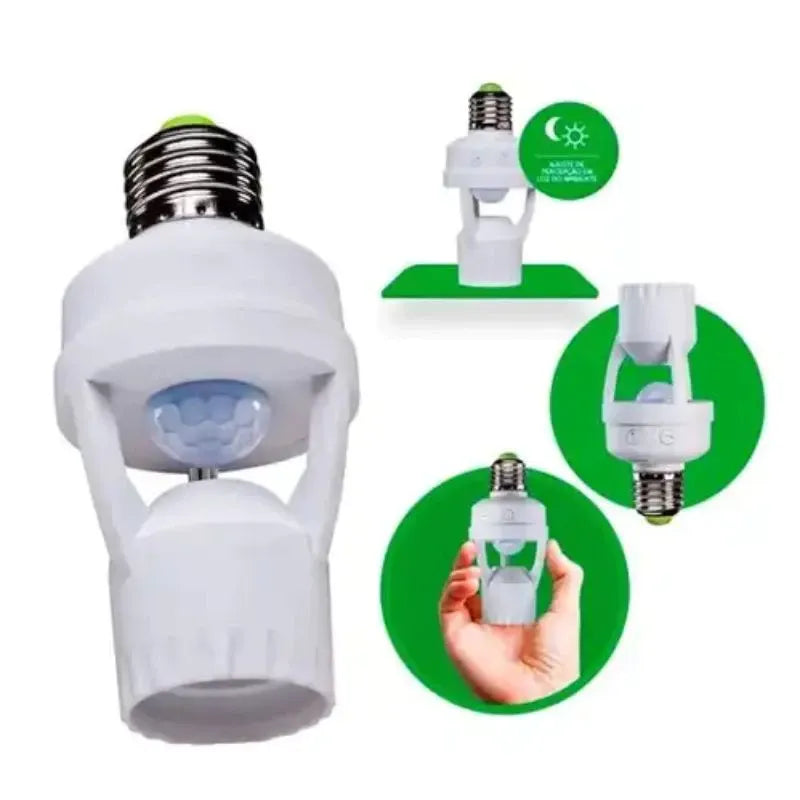 Sensor de Presença para Soquete de Lâmpada + Frete Grátis + Bônus + Descontos