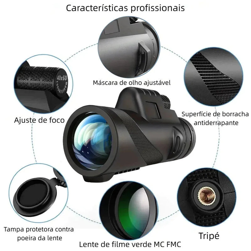 Monóculo Ultra Zoom + Tripé + Suporte de Celular + Frete Grátis + Bônus + Descontos