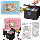 Kit Livro de Colorir Bobbie Goods com Canetinhas de Ponta Dupla