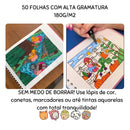 Kit Livro de Colorir Bobbie Goods com Canetinhas de Ponta Dupla