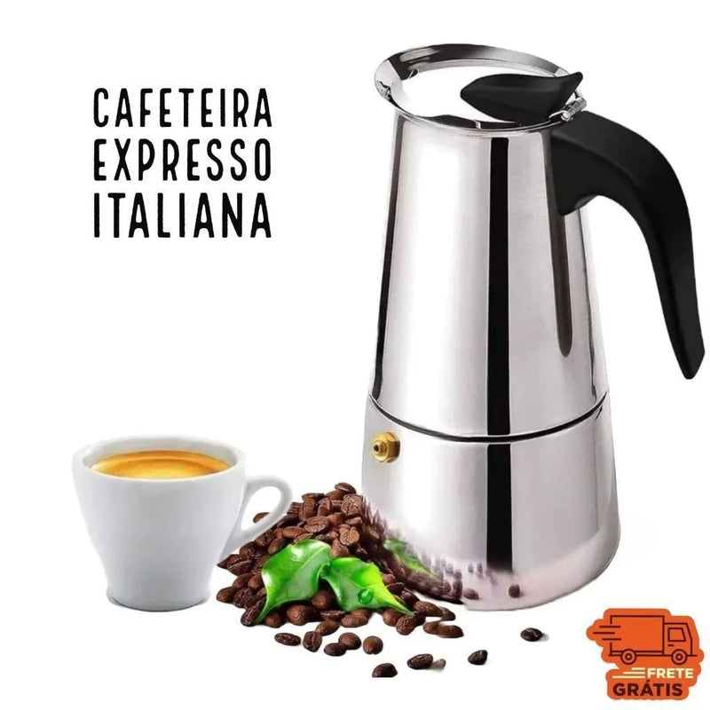 Cafeteira Italiana + Frete Grátis + Bônus + Descontos