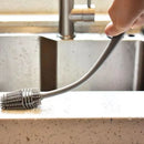 Escova de Silicone Multiuso FlexiClean com Cabo Longo para Limpeza Profunda - Kit com 3 Unidades