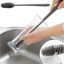 Escova de Silicone Multiuso FlexiClean com Cabo Longo para Limpeza Profunda - Kit com 3 Unidades