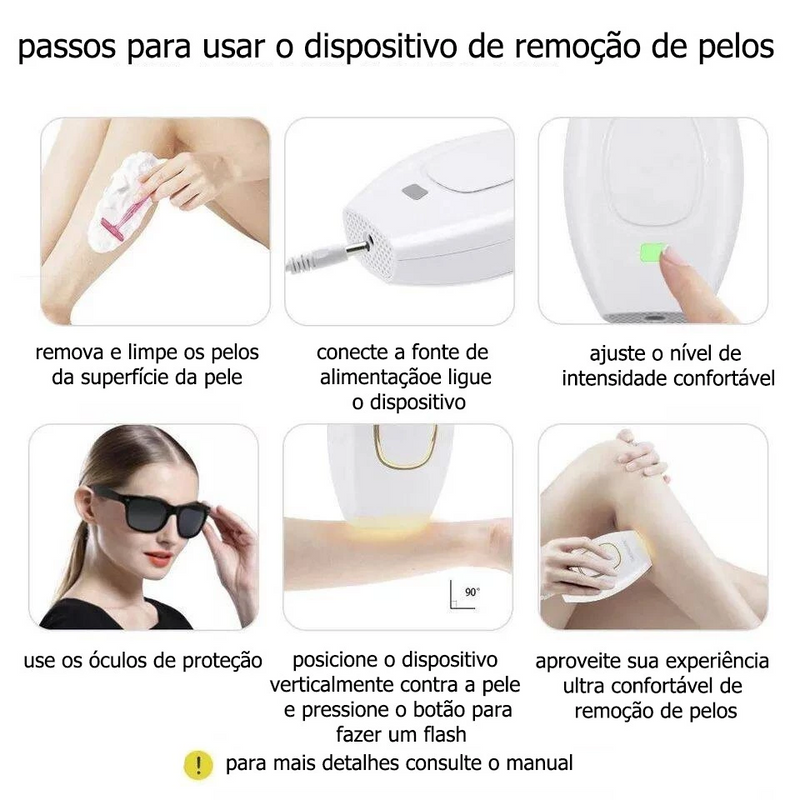 Depilador a Laser Definitivo - Tecnologia Alemã